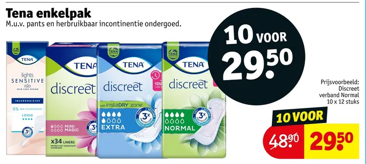 Aanbieding: Tena enkelpak
