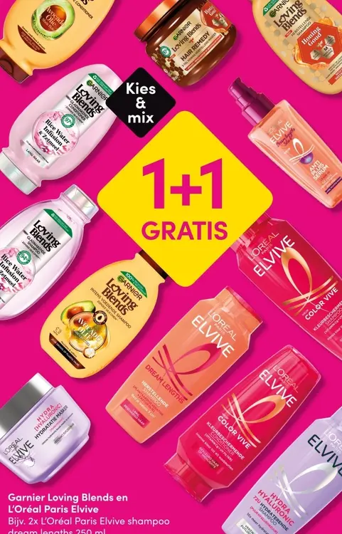 Aanbieding: Garnier Loving Blends en L'Oréal Paris Elvive