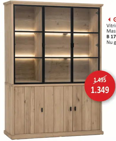 Promotie: Vitrinekast