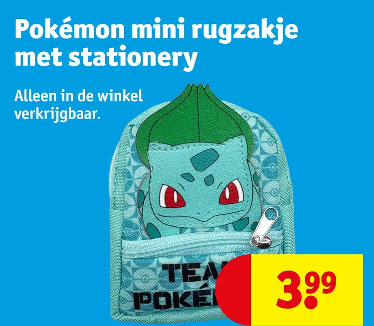 Aanbieding: Pokémon mini rugzakje