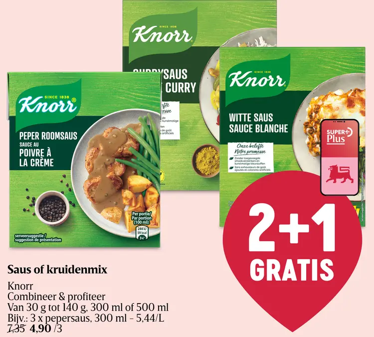 Promotie: Saus of kruidenmix