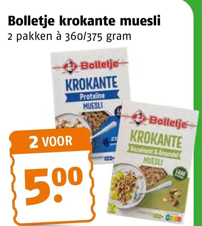 Aanbieding: Krokante muesli