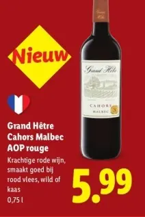 Aanbieding: Cahors Malbec AOP rouge