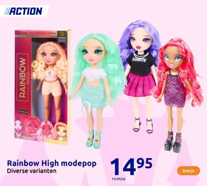 Aanbieding: Rainbow High modepop