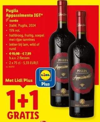 Promotie: Puglia Appassimento IGT cuvée