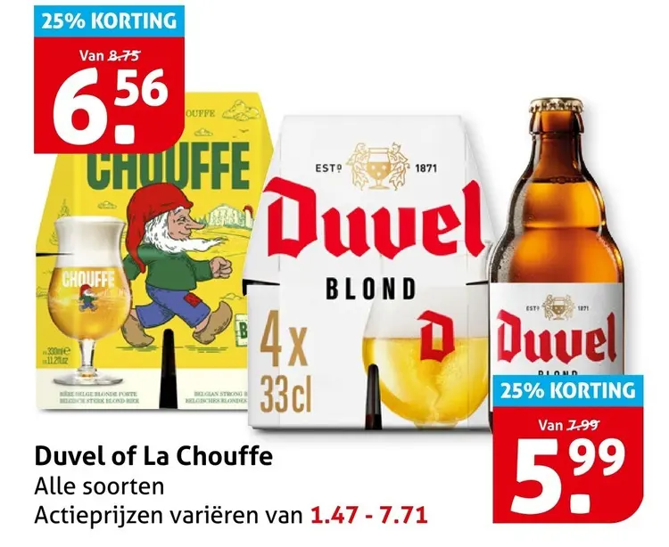 Aanbieding: Duvel or La Chouffe