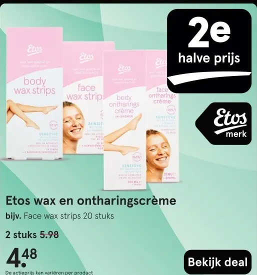 Aanbieding: Etos wax en ontharingscrème