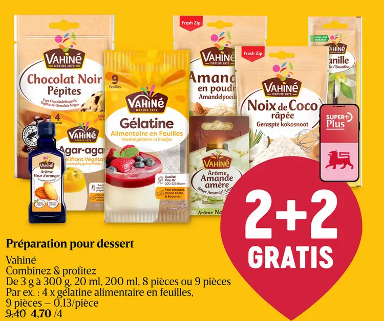 Offre: Préparation pour dessert