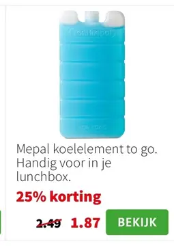 Aanbieding: Mepal koelelement to go