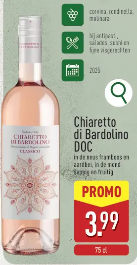 Promotie: Chiaretto di Bardolino DOC