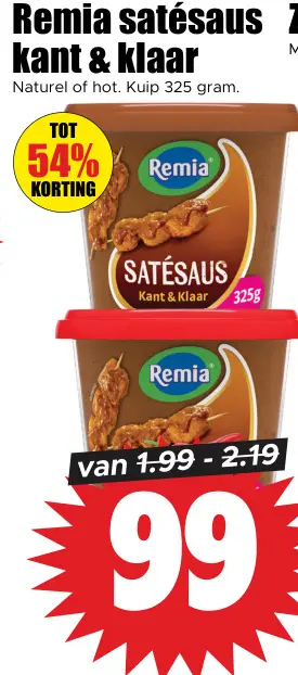 Aanbieding: Remia satésaus