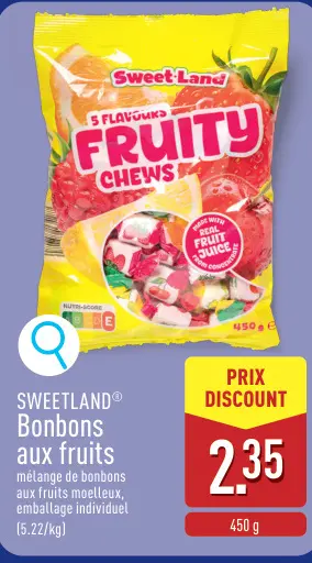 Offre: Bonbons aux fruits