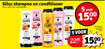 Aanbieding: Gliss shampoo en conditioner