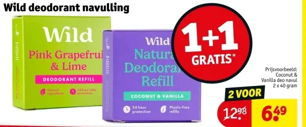 Aanbieding: Wild deodorant navulling