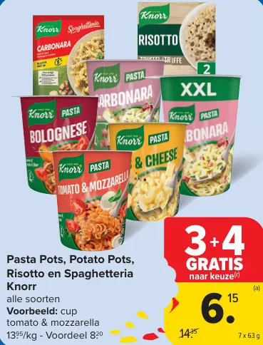Promotie: Pasta Pots, Potato Pots, Risotto en Spaghetteria