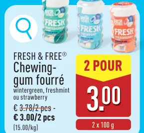 Offre: Chewing-gum fourré