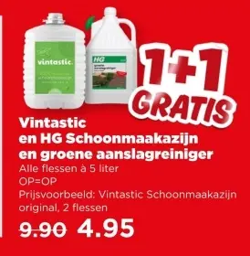 Aanbieding: Vintastic en HG Schoonmaakazijn en groene aanslagreiniger