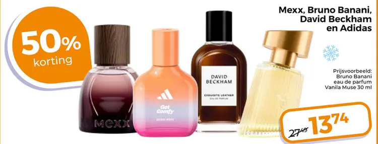 Aanbieding: Mexx, Bruno Banani, David Beckham en Adidas