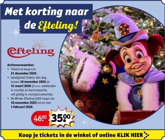 Aanbieding: Tickets Efteling