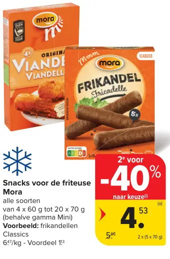 Promotie: Snacks voor de friteuse