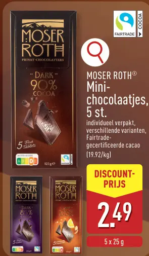 Promotie: Mini-chocolaatjes