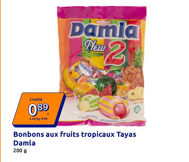 Offre: Bonbons aux fruits tropicaux