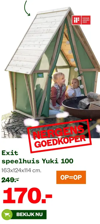 Aanbieding: speelhuis Yuki 100