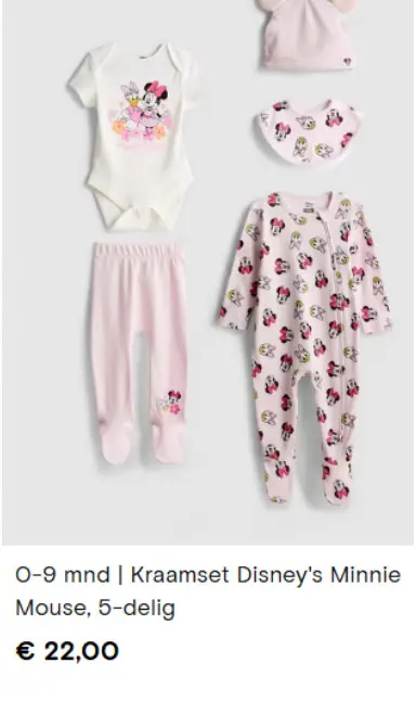 Aanbieding: Kraamset Disney's Minnie Mouse