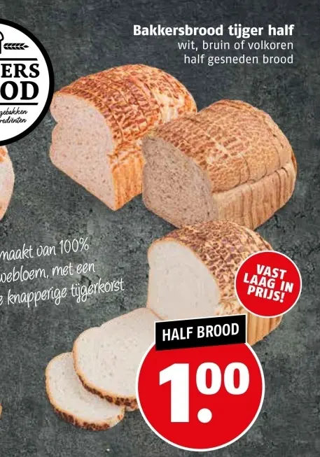 Aanbieding: Bakkersbrood tijger half