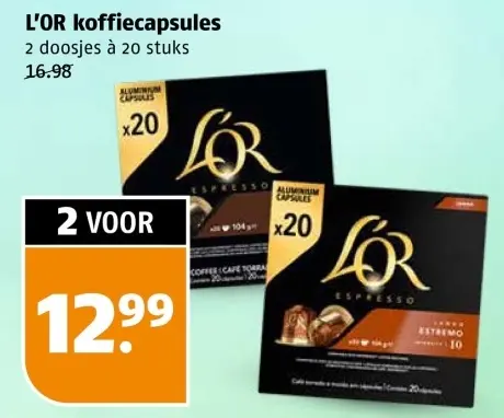 Aanbieding: Koffiecapsules