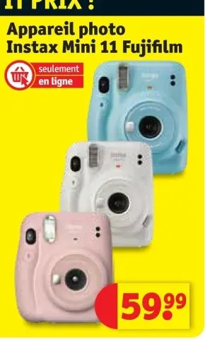 Offre: Appareil photo Instax Mini 11