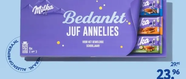 Aanbieding: Milka Bedankt Juf Annelies