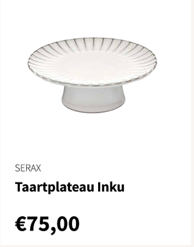 Aanbieding: Taartplateau - Inku - Wit