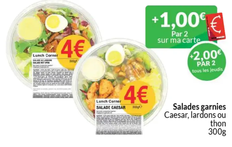 Offre: Salades garnies