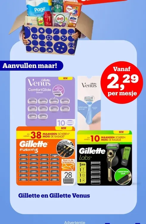Aanbieding: Gillette en Gillette Venus