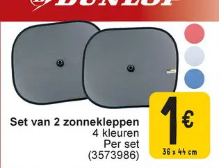 Aanbieding: Set van 2 zonnekleppen