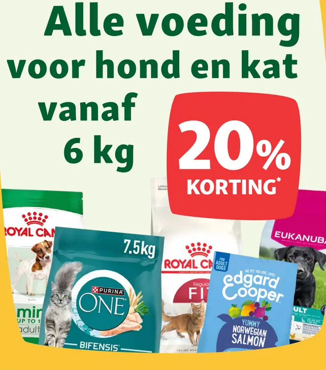 Aanbieding: Honden- en kattenvoer