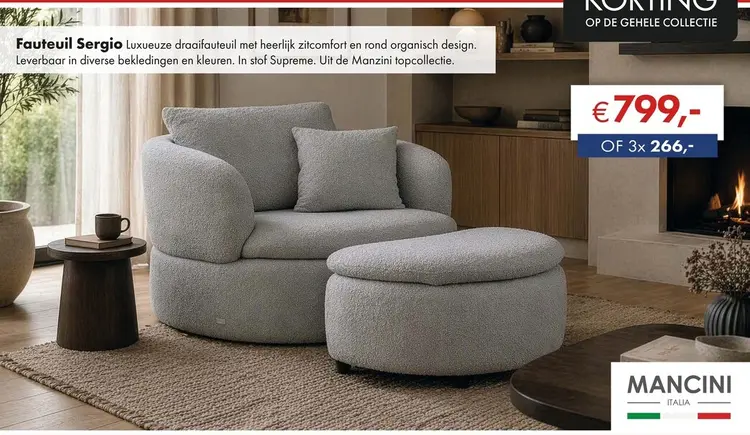 Aanbieding: Sergio fauteuil