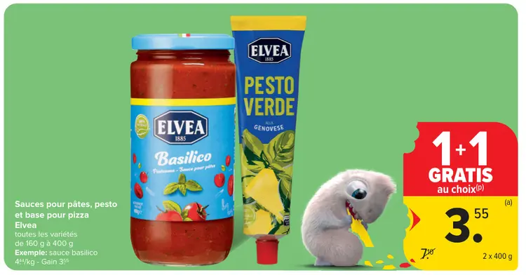Offre: Sauces pour pâtes, pesto et base pour pizza