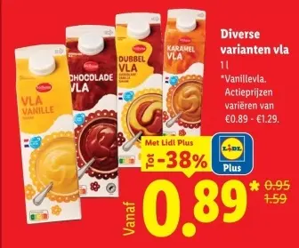 Aanbieding: Diverse varianten vla