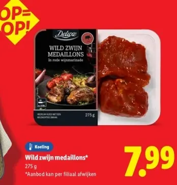 Aanbieding: Wild zwijn medaillons