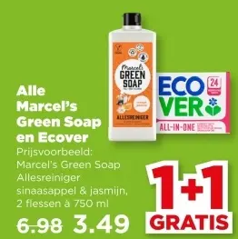 Aanbieding: Alle Marcel's Green Soap en Ecover