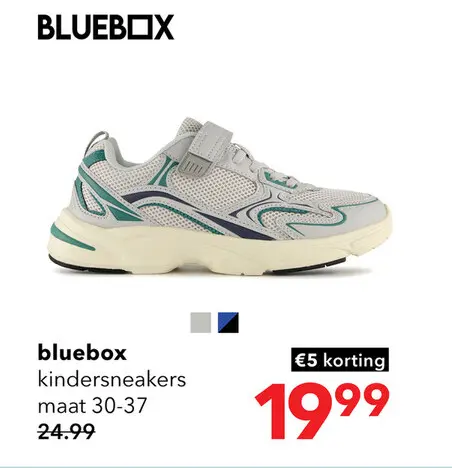 Aanbieding: Blue Box jongens sneakers grijs groen