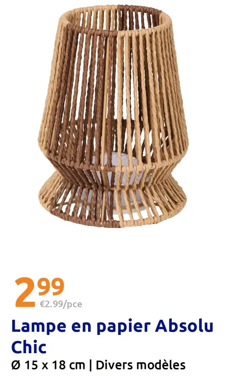 Offre: Lampe en papier Absolu Chic