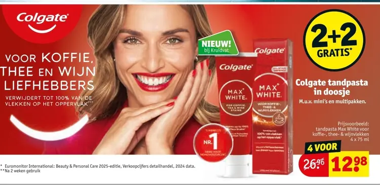 Aanbieding: Colgate tandpasta Max White