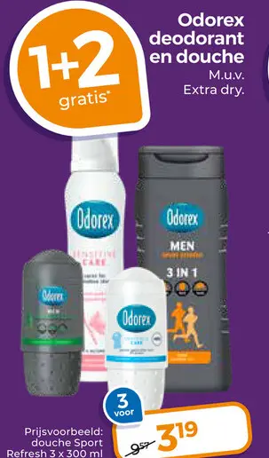 Aanbieding: Odorex deodorant en douche