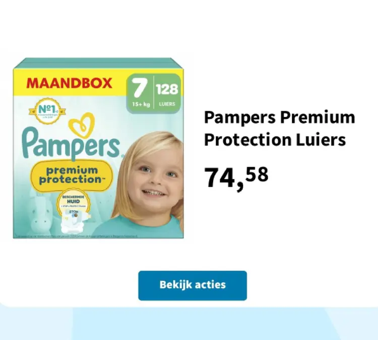 Promotie: Pampers Premium Protection Luiers