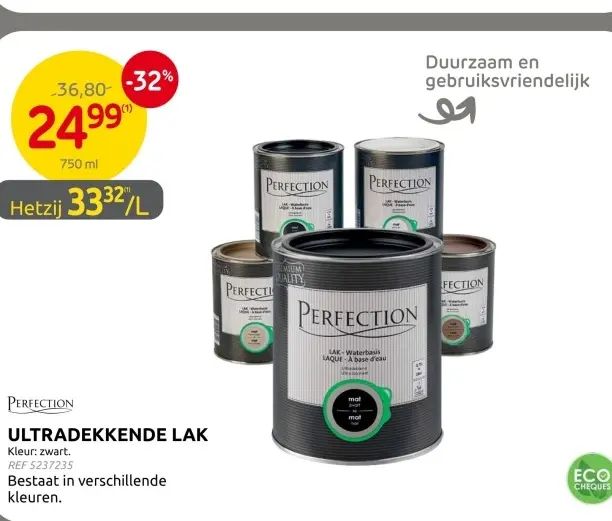 Promotie: Ultradekkende lak