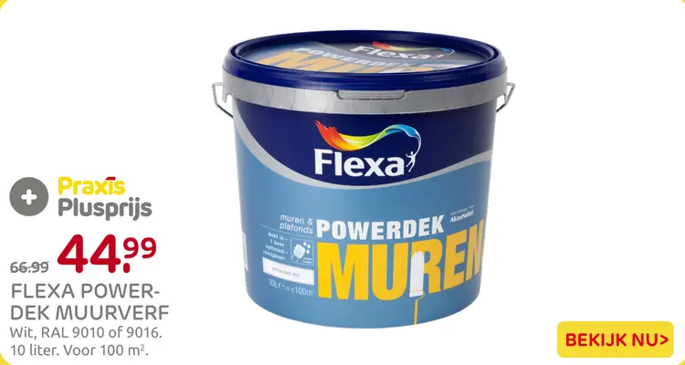 Aanbieding: Flexa powerdek muurverf
