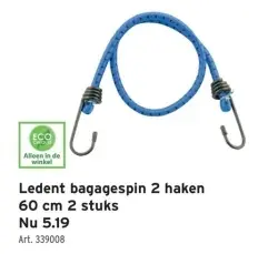 Aanbieding: Ledent bagagespin 2 haken